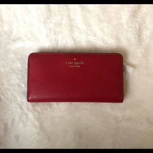 KATE SPADE staci large slim bifold wallet, brand new